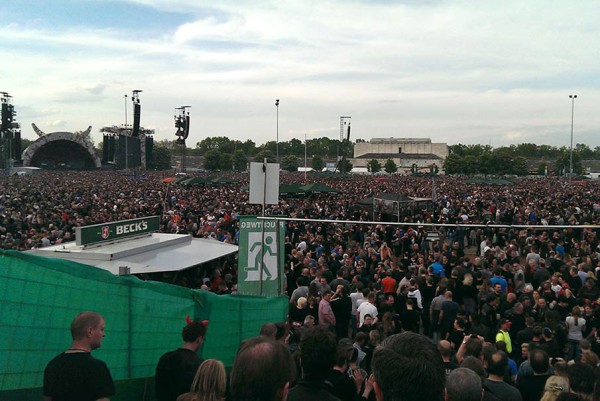 Rockkonzert auf dem Zeppelinfeld, Mai 2015.